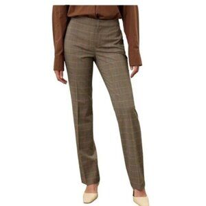 Lauren Ralph Lauren 100% Wool Lined Glen Plaid Dress Pants Size 6P
